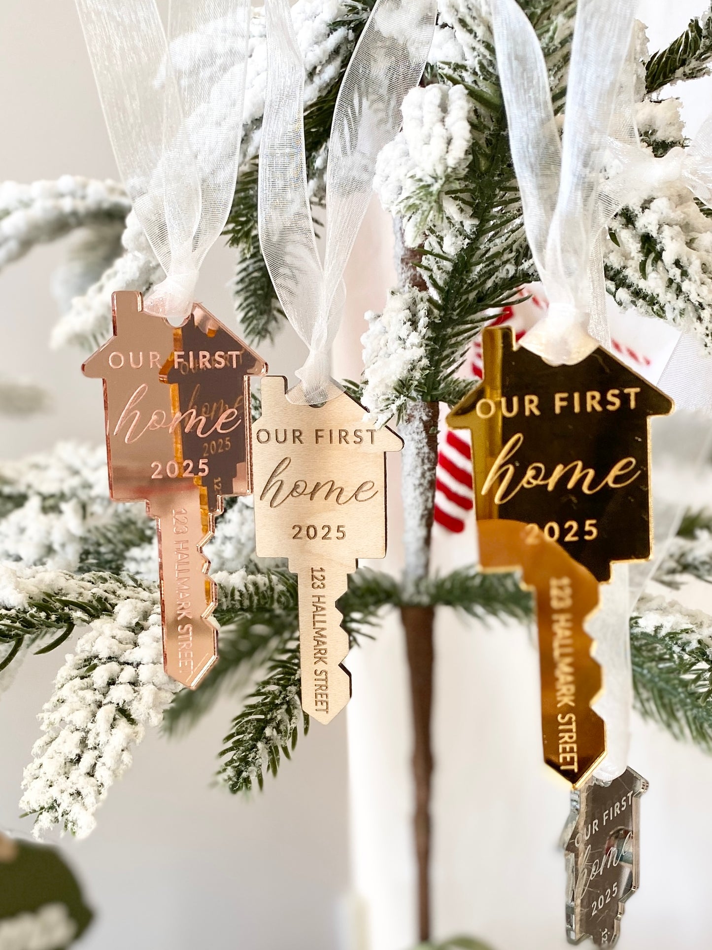 Our First Home – Personalized Key Ornament