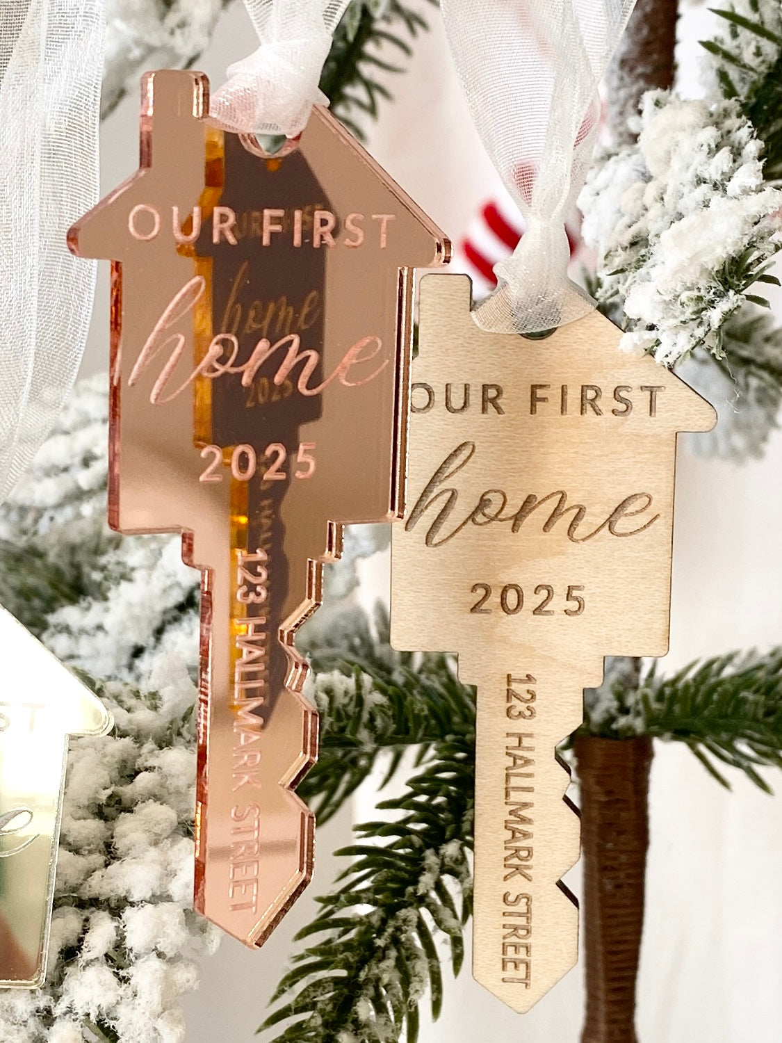 Our First Home – Personalized Key Ornament