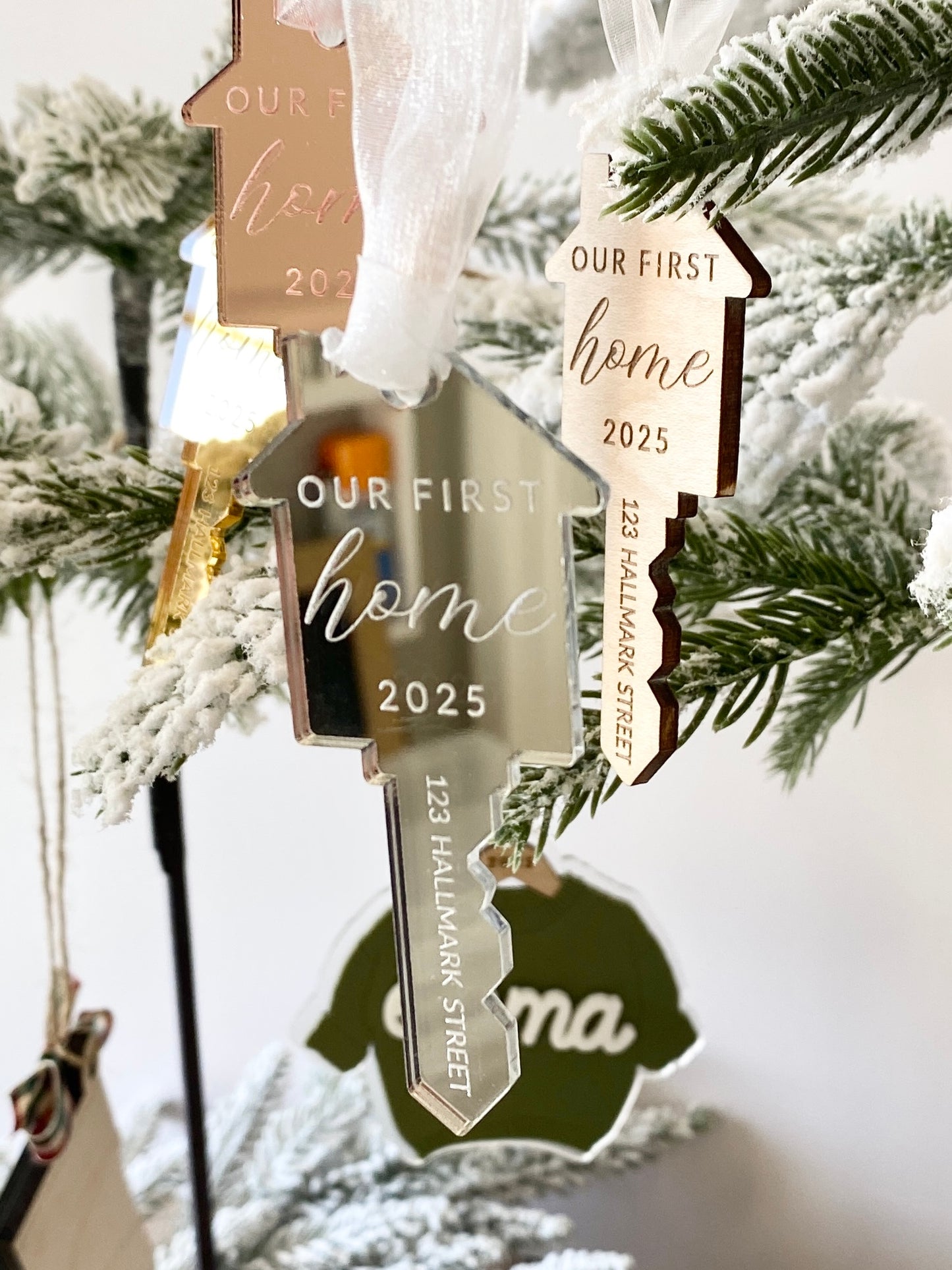 Our First Home – Personalized Key Ornament