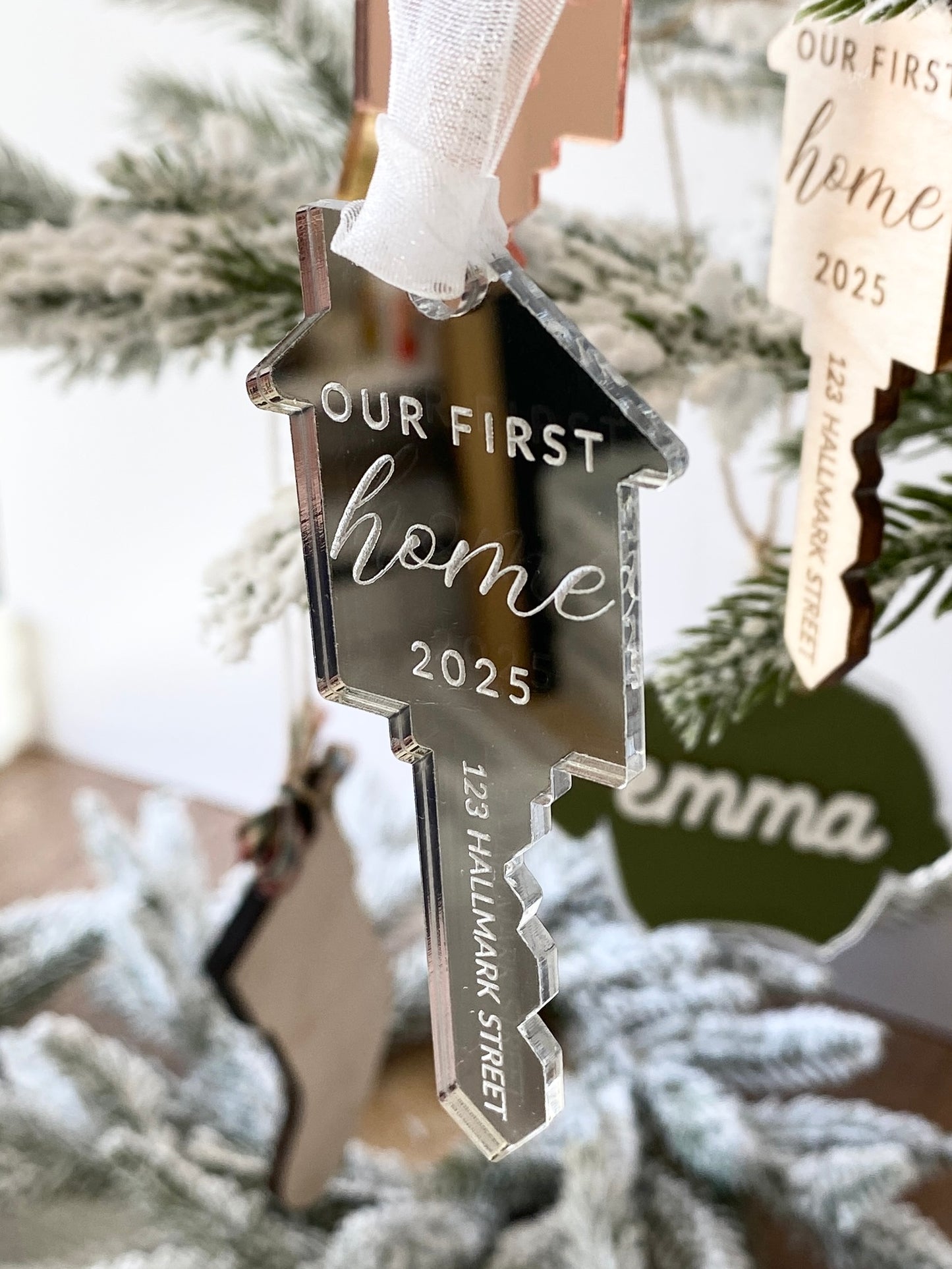 Our First Home – Personalized Key Ornament