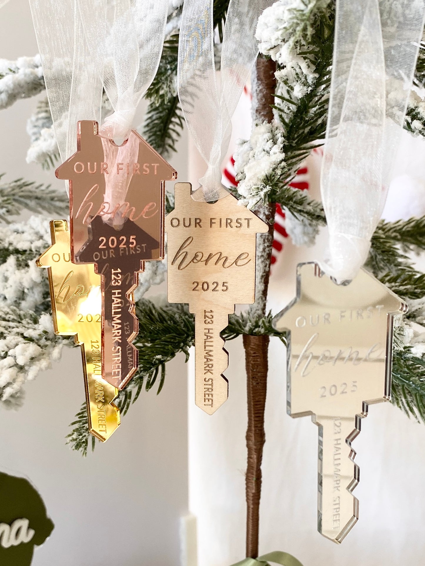 Our First Home – Personalized Key Ornament