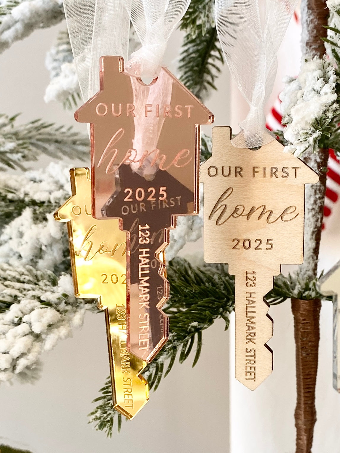 Our First Home – Personalized Key Ornament