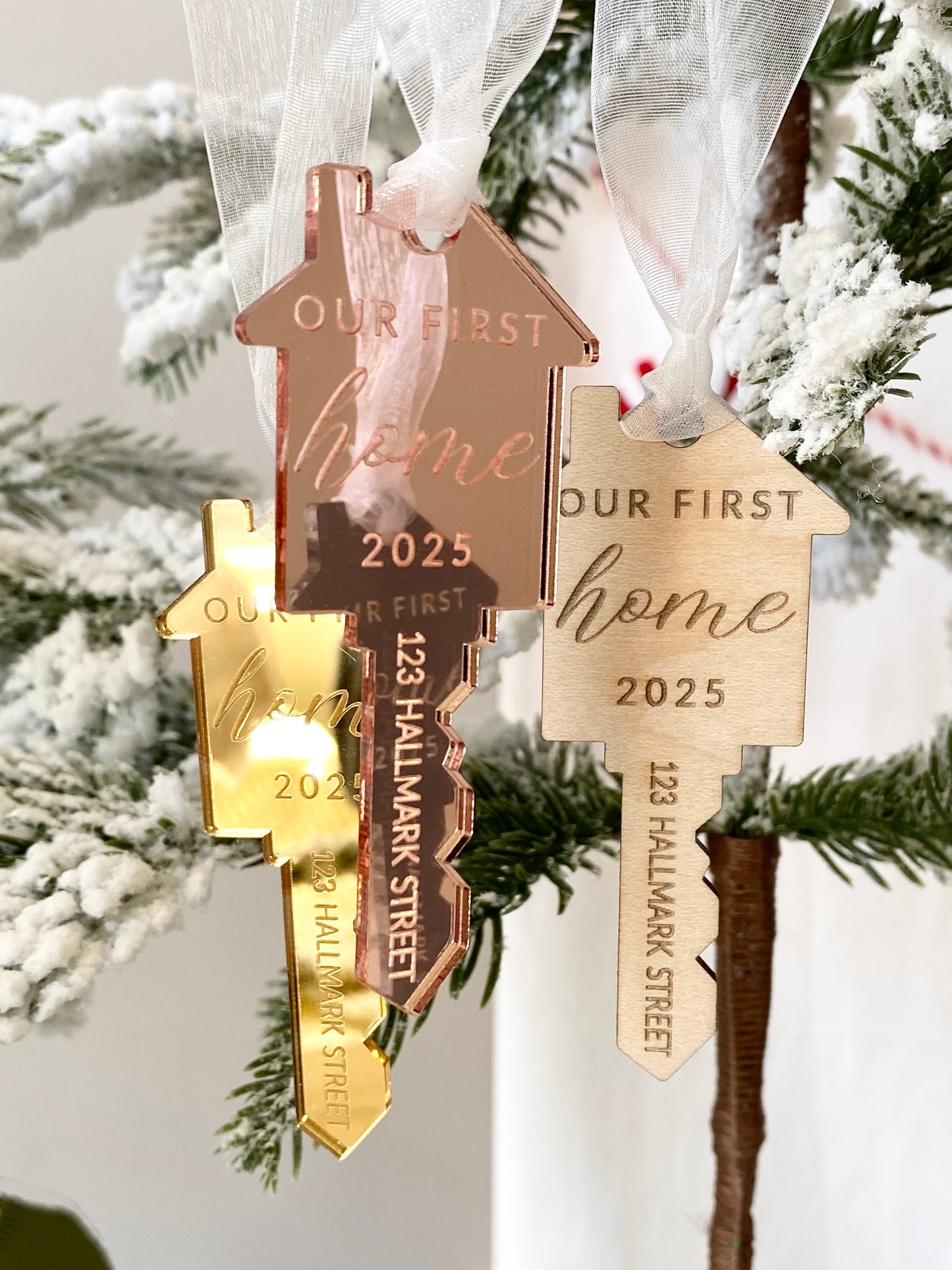 Our First Home – Personalized Key Ornament