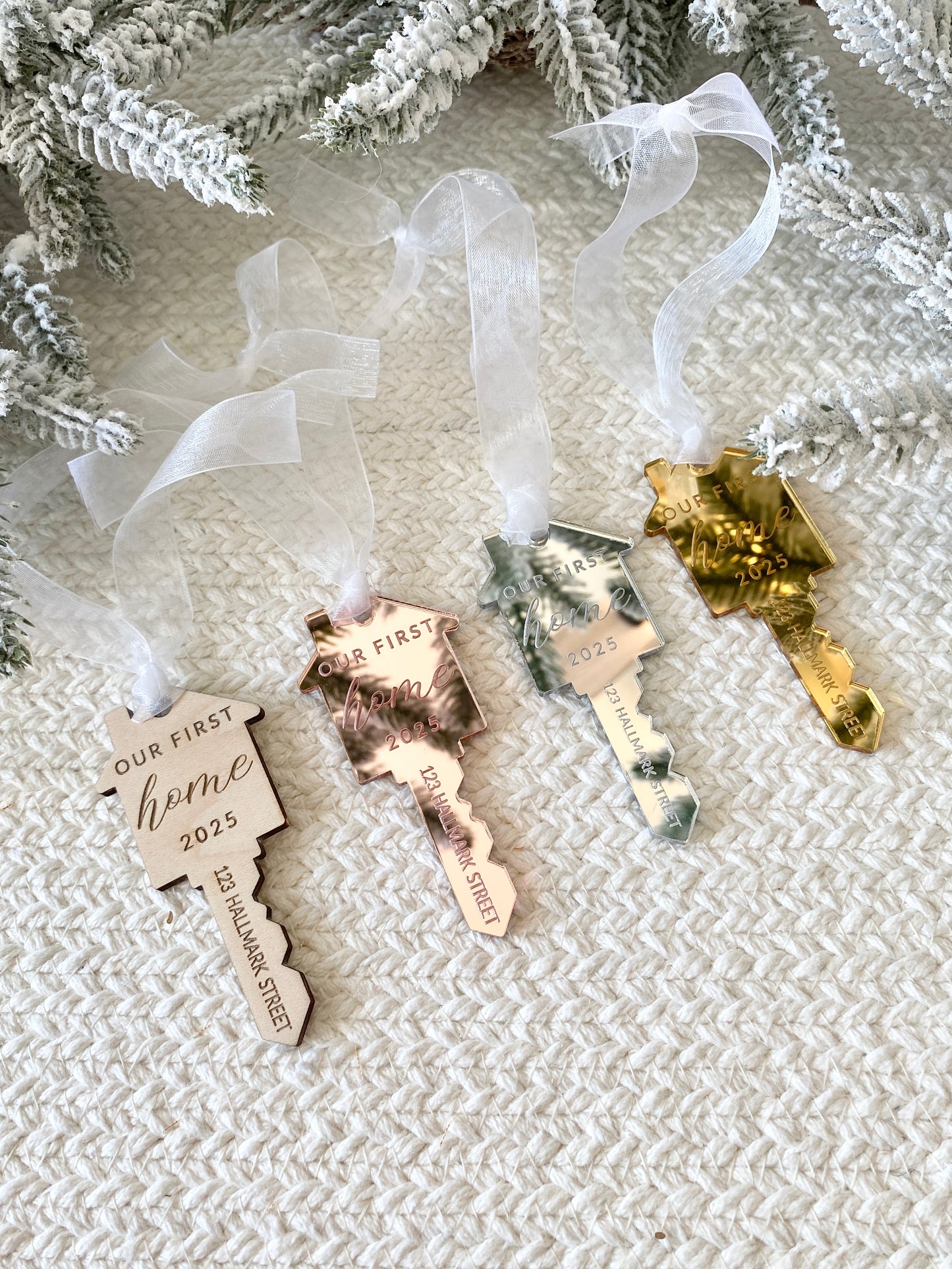 Our First Home – Personalized Key Ornament