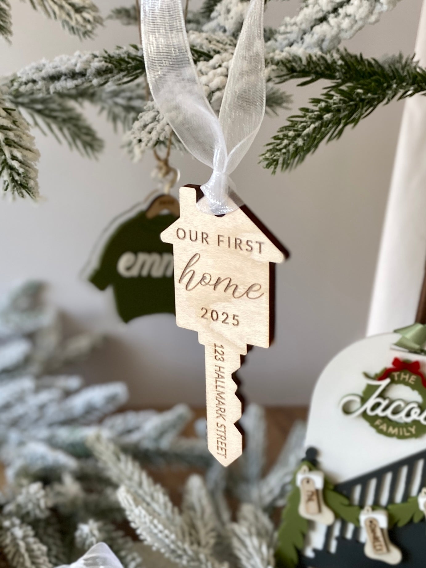 Our First Home – Personalized Key Ornament