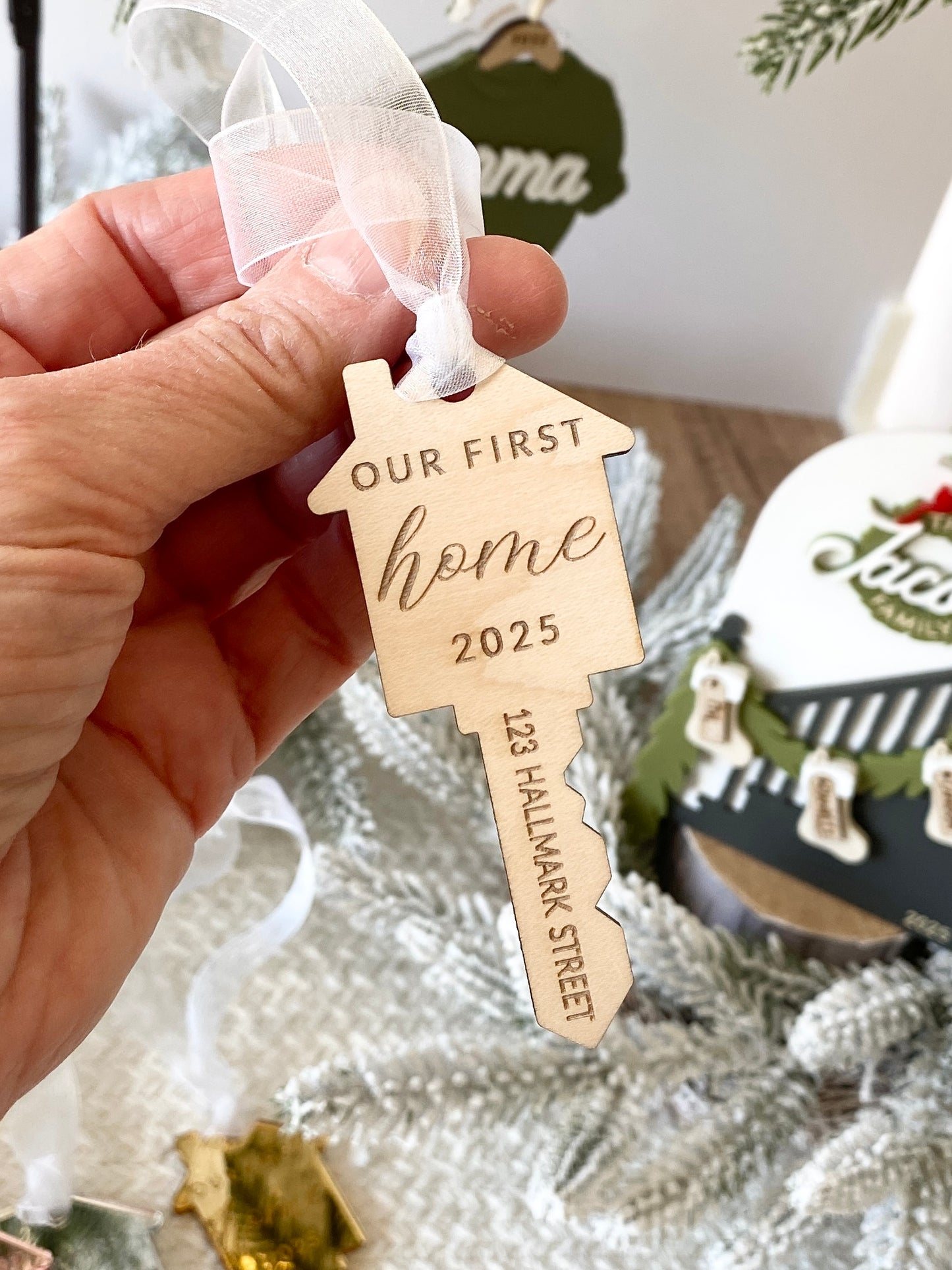 Our First Home – Personalized Key Ornament
