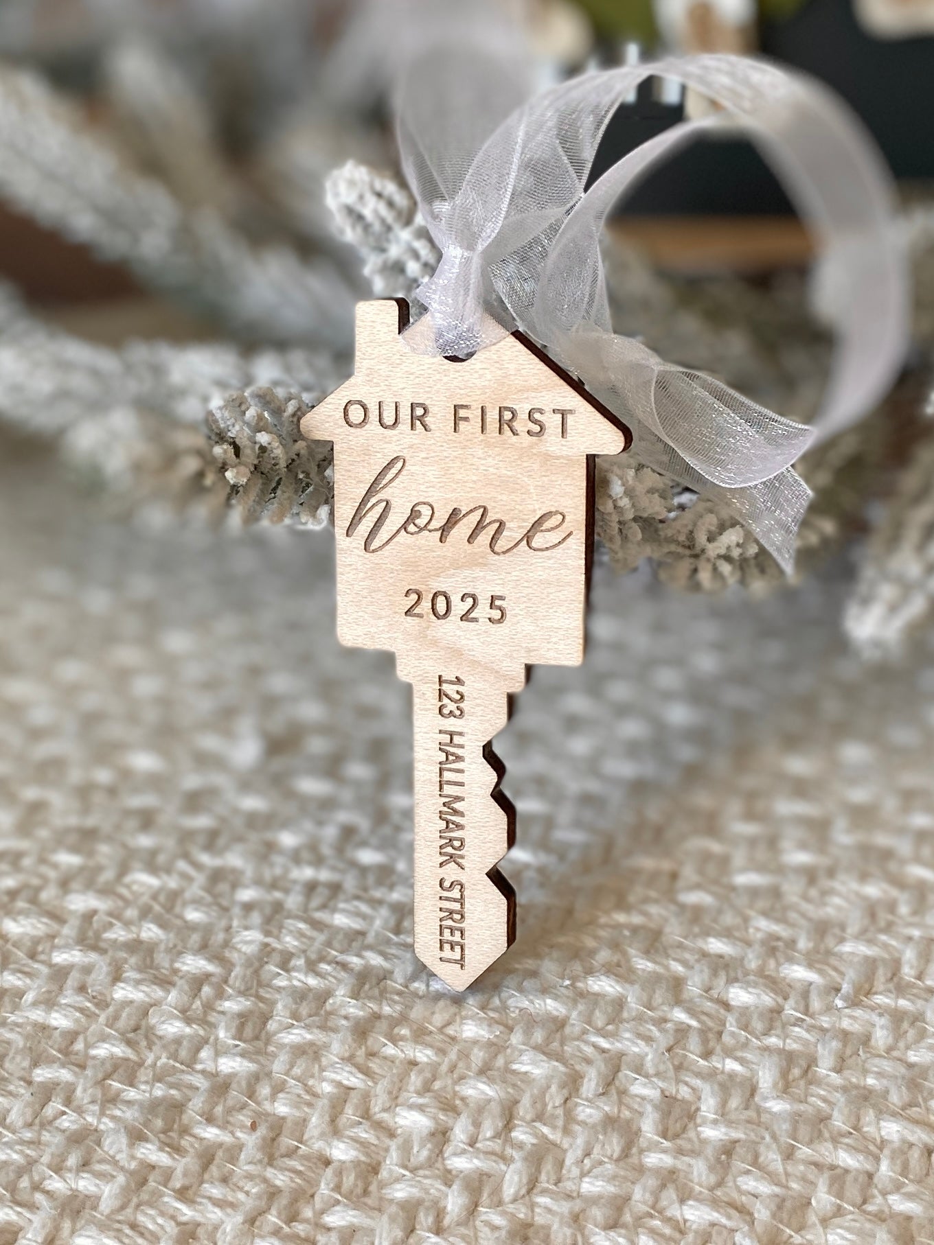 Our First Home – Personalized Key Ornament