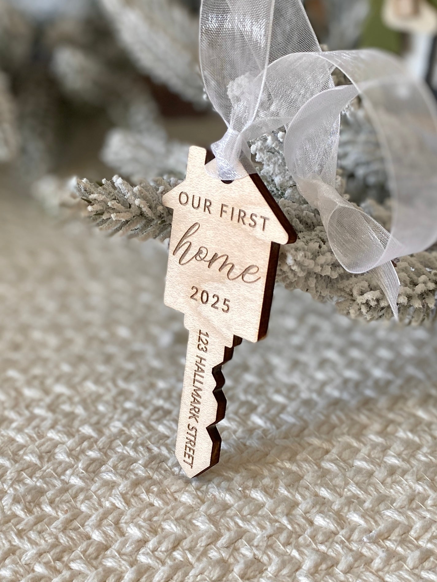 Our First Home – Personalized Key Ornament