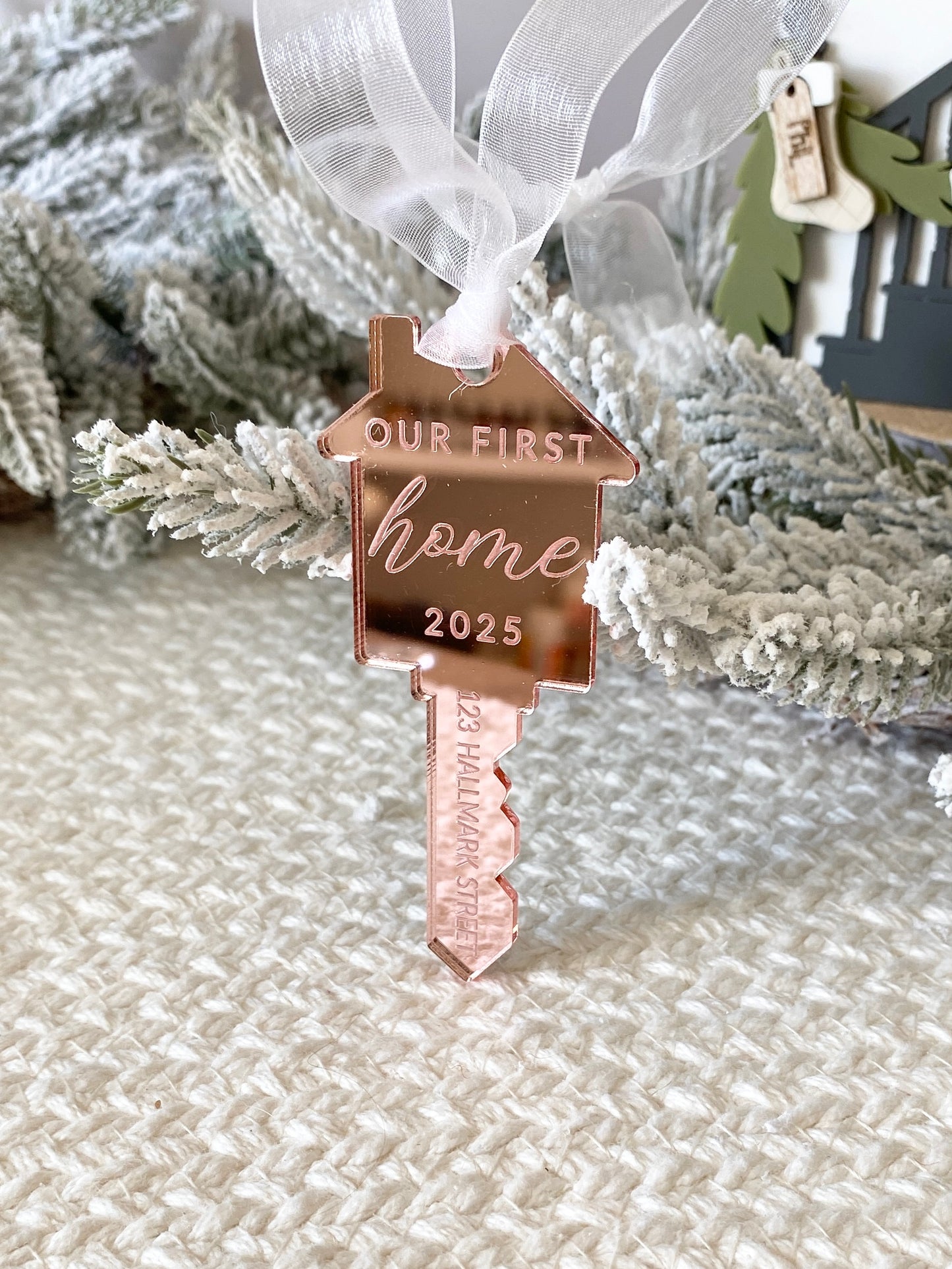 Our First Home – Personalized Key Ornament