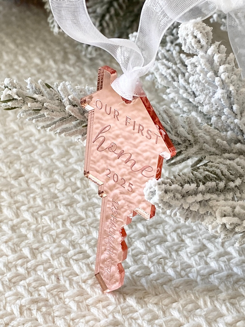 Our First Home – Personalized Key Ornament