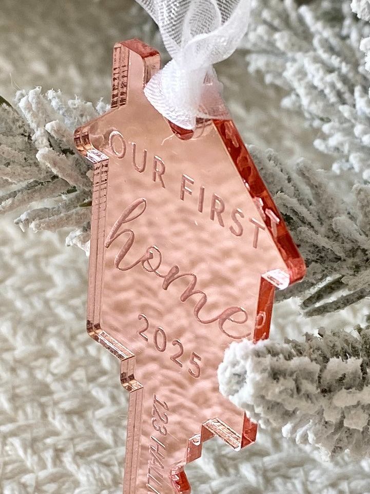 Our First Home – Personalized Key Ornament