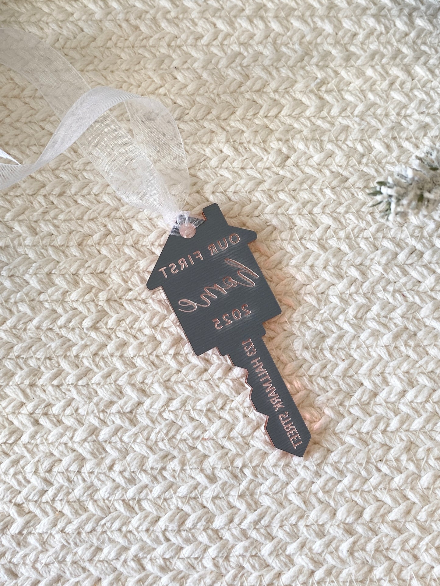 Our First Home – Personalized Key Ornament