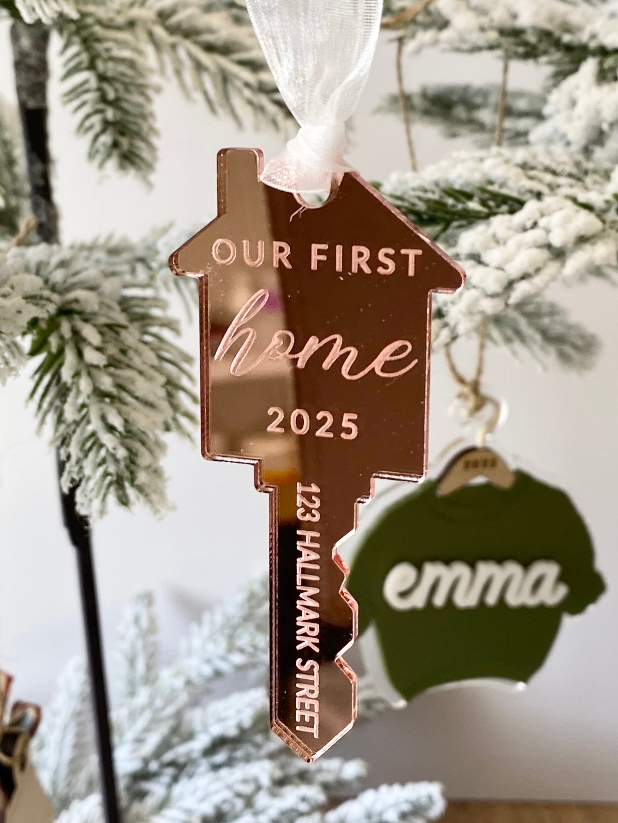 Our First Home – Personalized Key Ornament