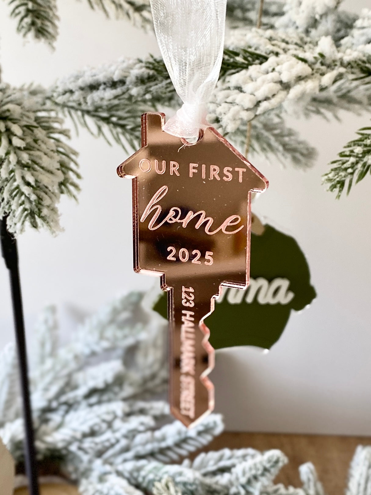 Our First Home – Personalized Key Ornament