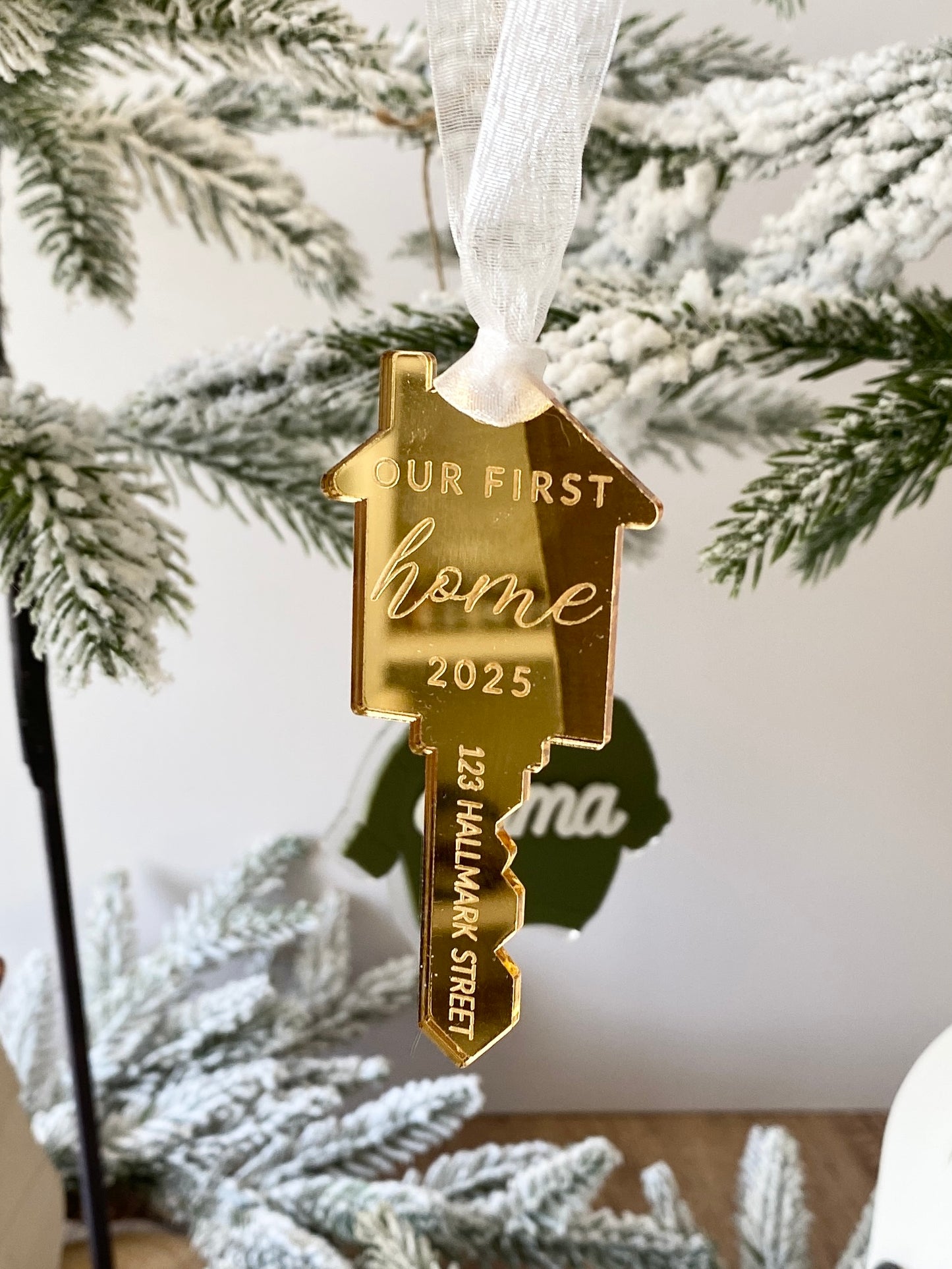 Our First Home – Personalized Key Ornament