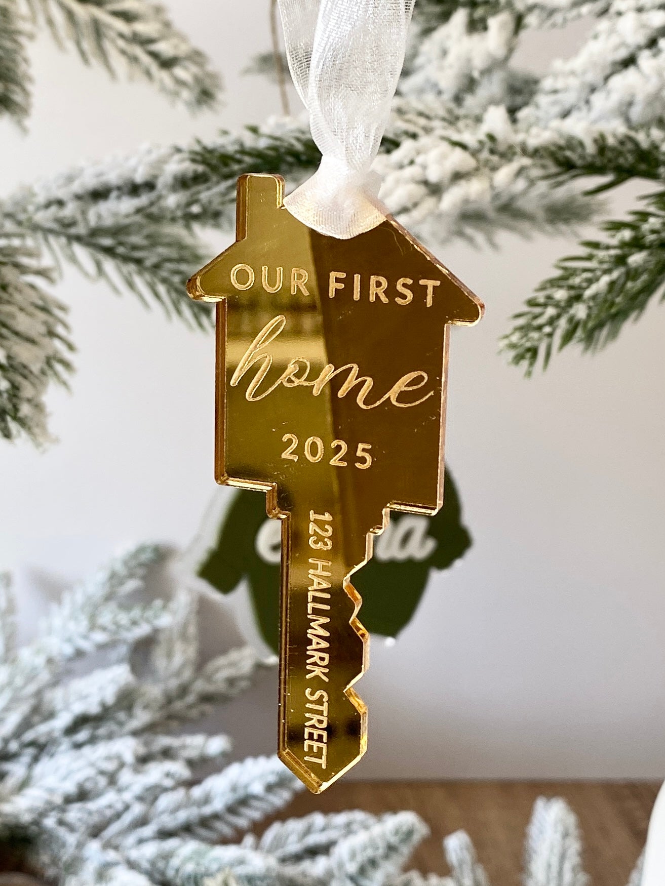 Our First Home – Personalized Key Ornament