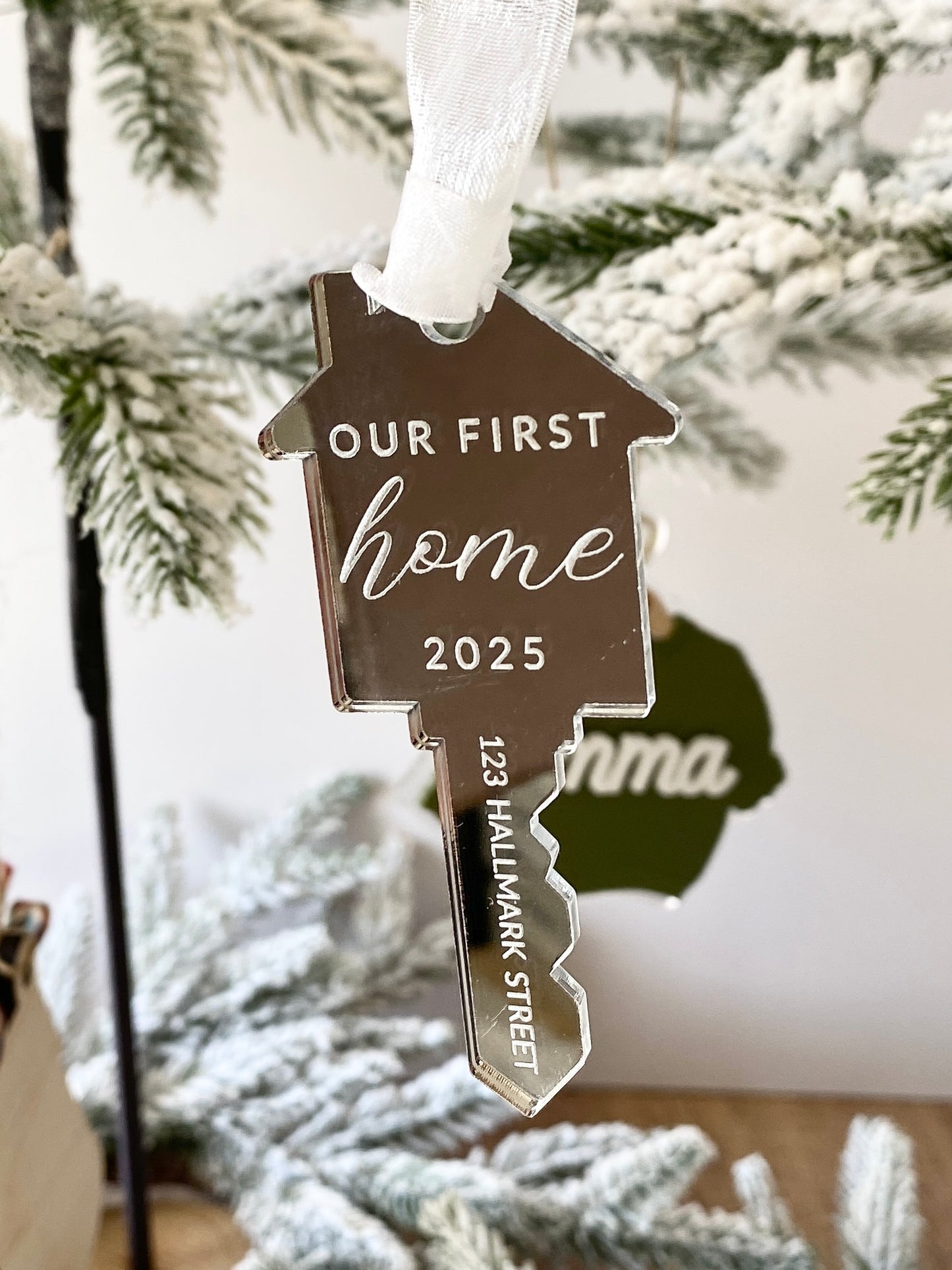 Our First Home – Personalized Key Ornament