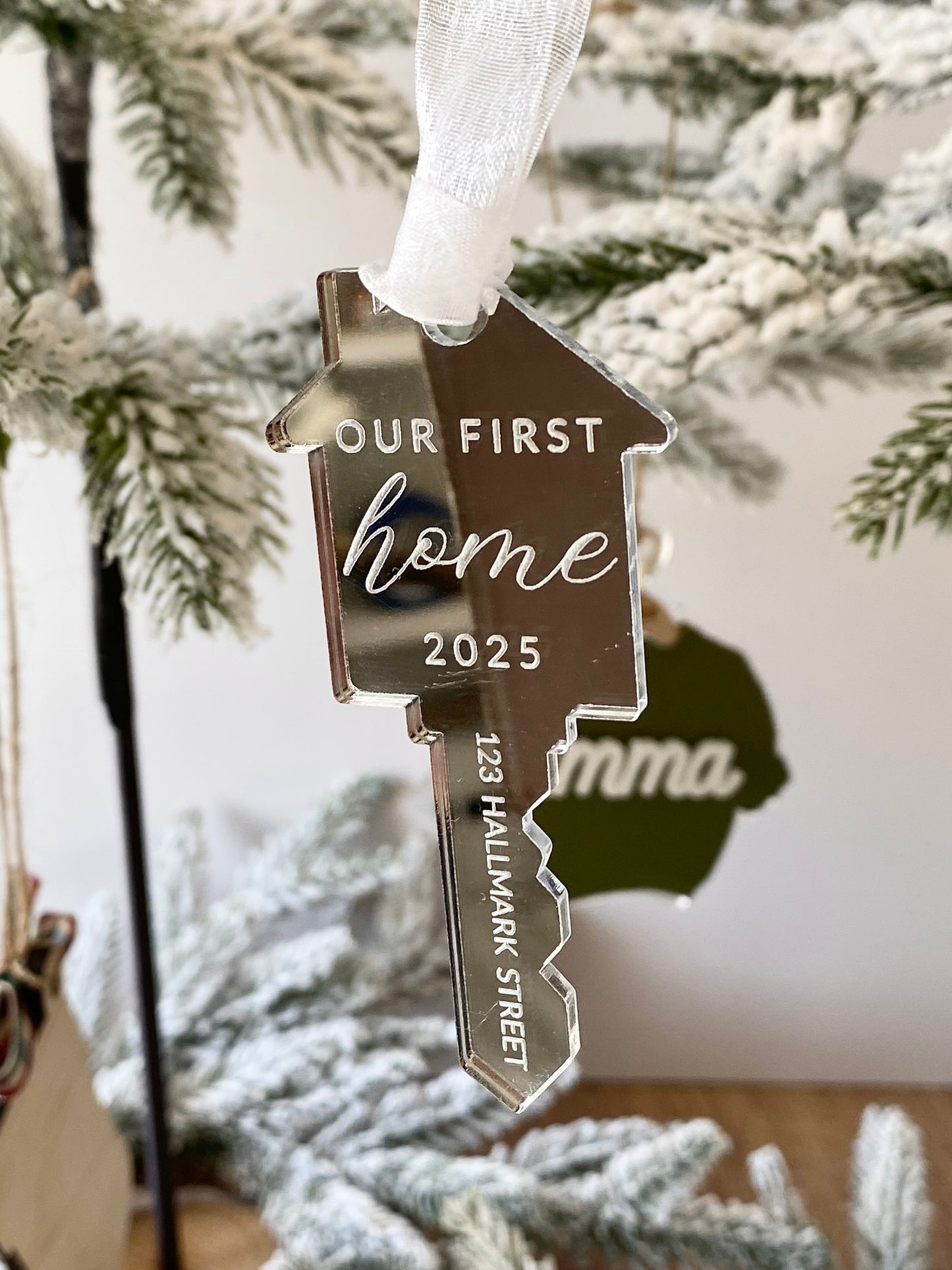 Our First Home – Personalized Key Ornament