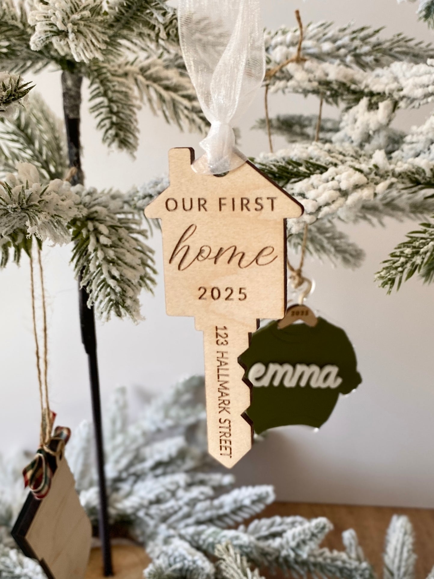 Our First Home – Personalized Key Ornament