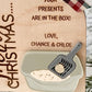 “Your Presents Are in the Box” – Funny Cat Christmas Ornament