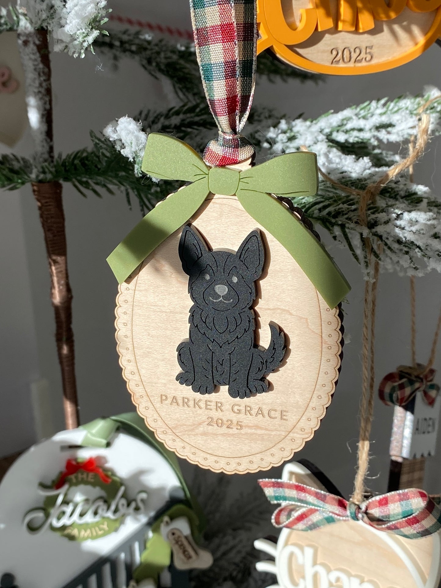 Custom Dog Breed Christmas Ornament – 25 Breeds Available!