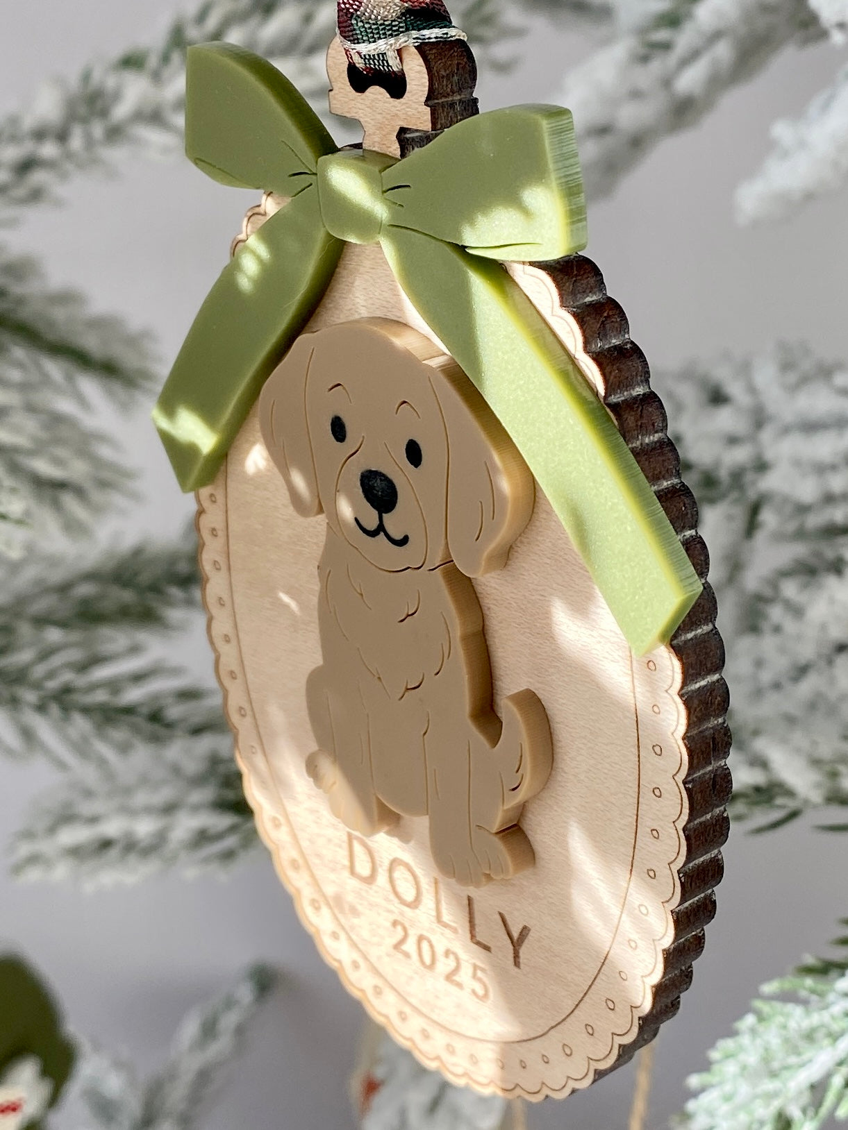 Custom Dog Breed Christmas Ornament – 25 Breeds Available!