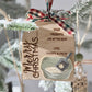 “Your Presents Are in the Box” – Funny Cat Christmas Ornament