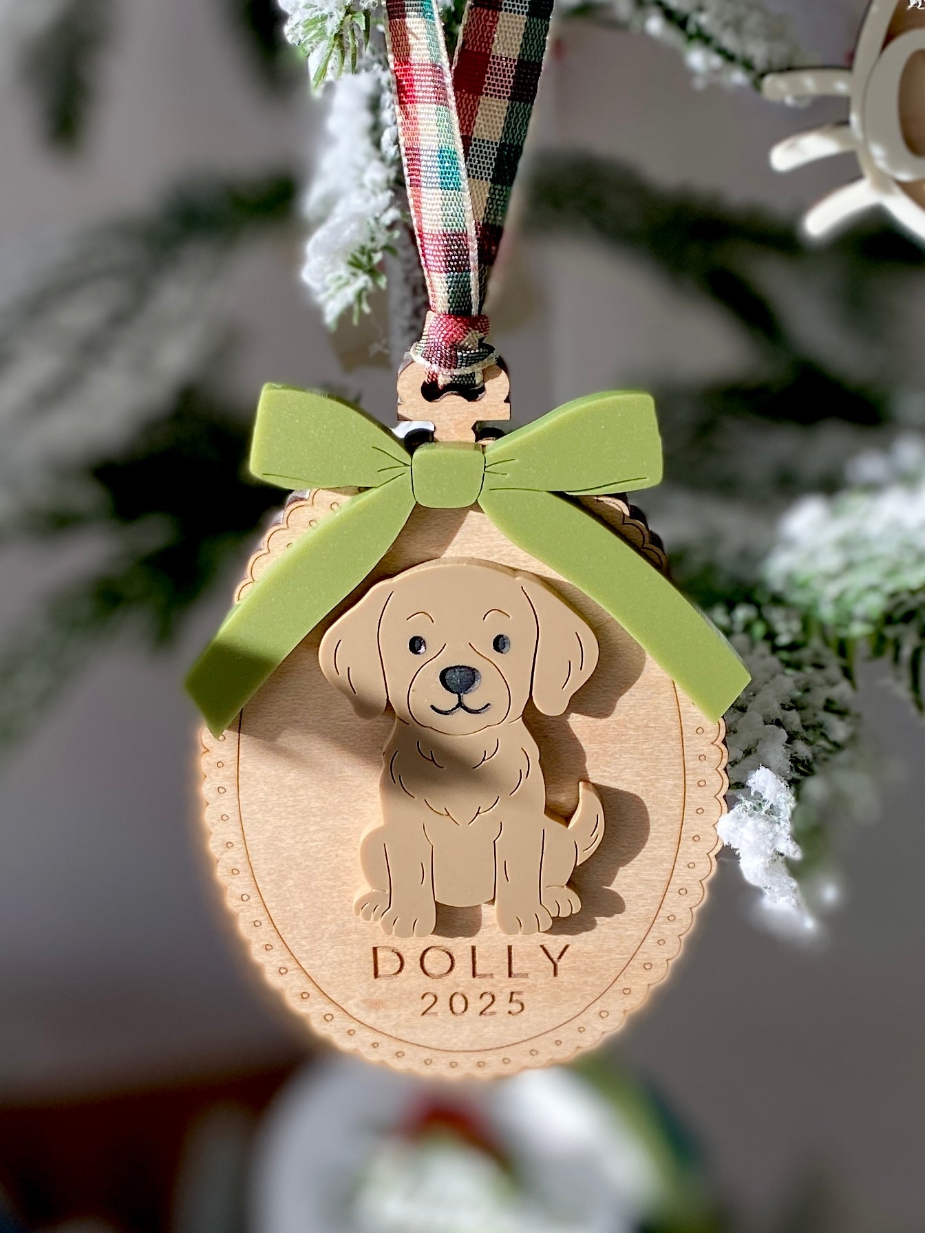 Custom Dog Breed Christmas Ornament – 25 Breeds Available!