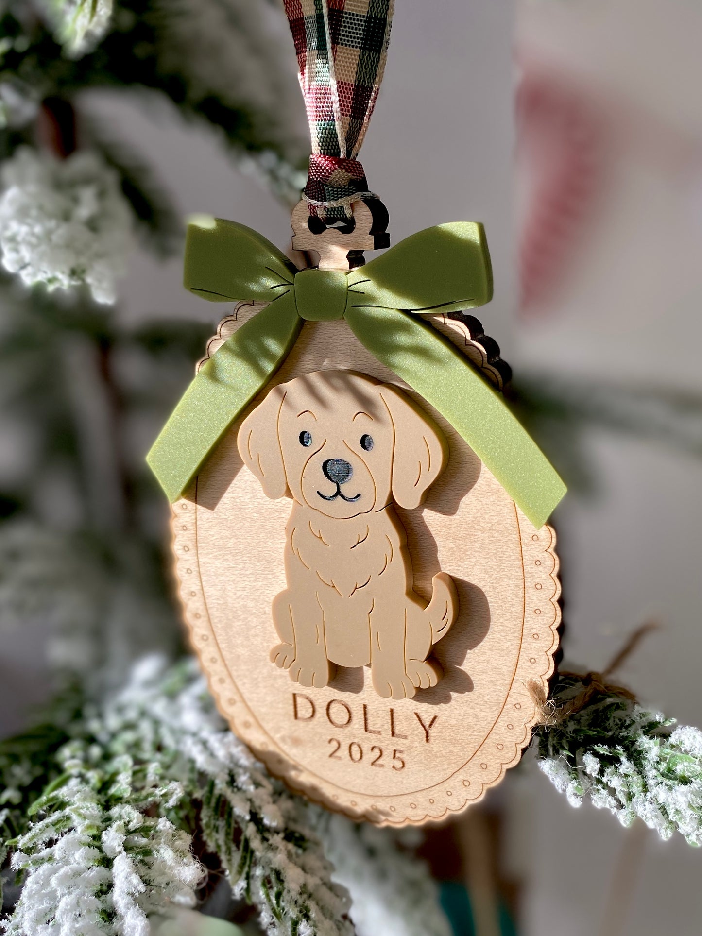 Custom Dog Breed Christmas Ornament – 25 Breeds Available!