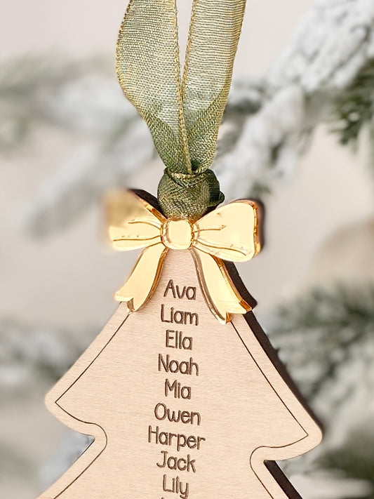 Teacher Classroom Tree – Personalized Student Name Ornament