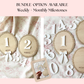 Baby Monthly Milestone Photo Markers | 1–12 Months + First Year