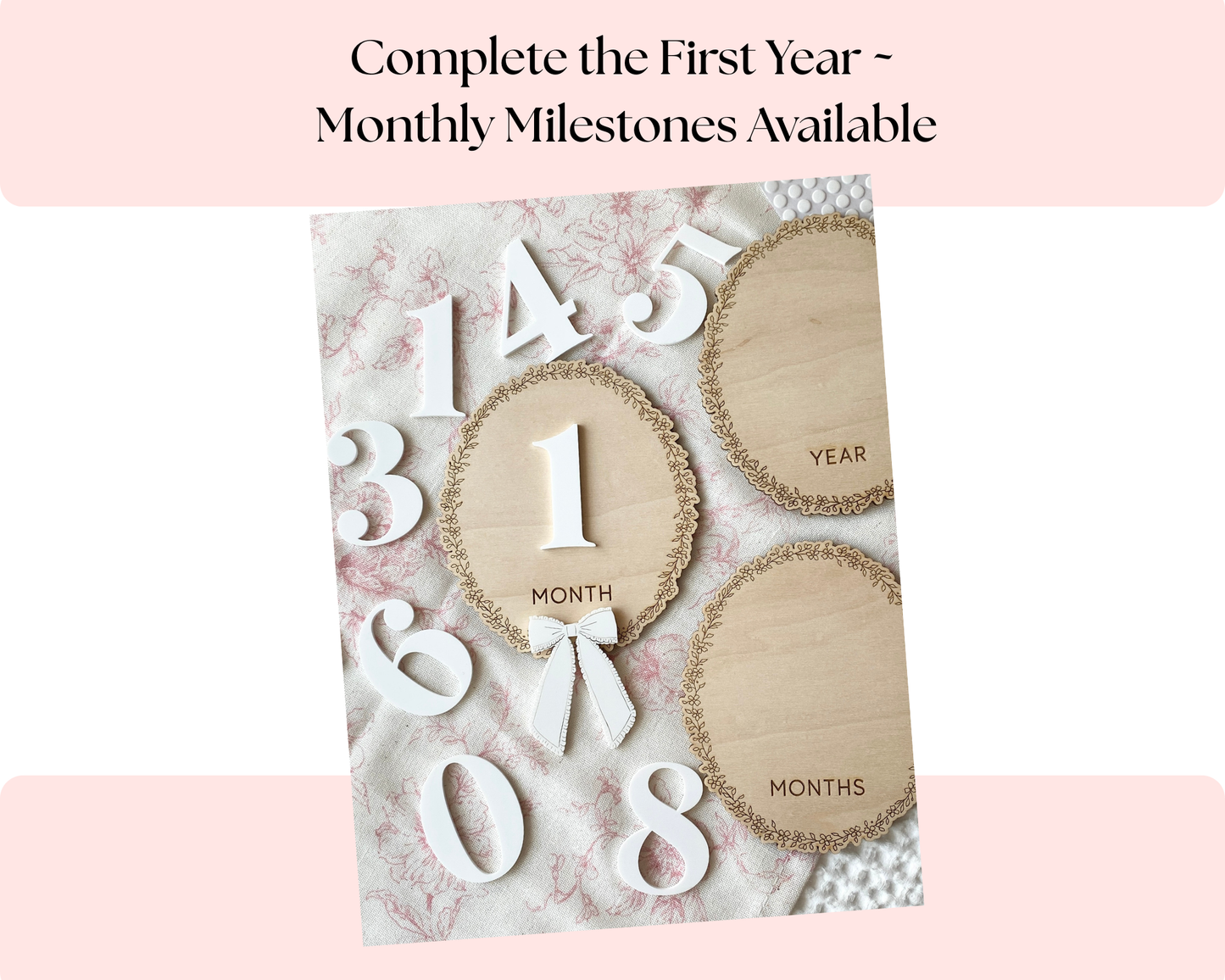 Baby Weekly Milestone Photo Markers