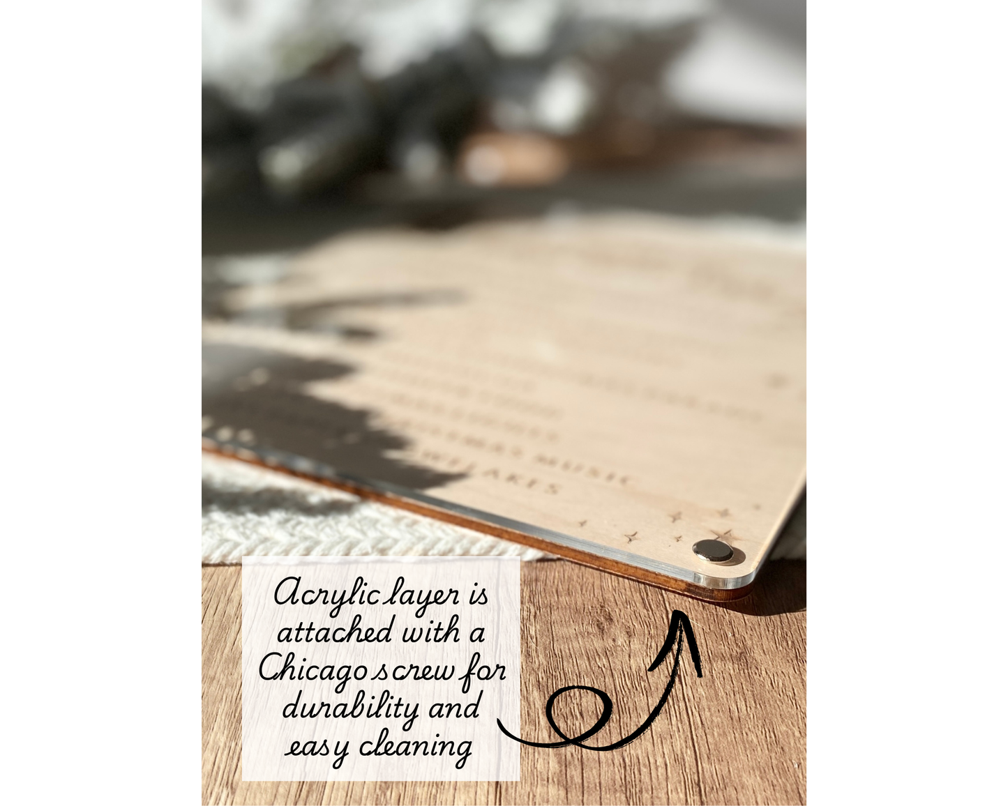 Our Christmas Adventures – Personalized Dry Erase Board