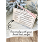 Family Recipe Keepsake Ornament – Personalized Wooden Recipe Card