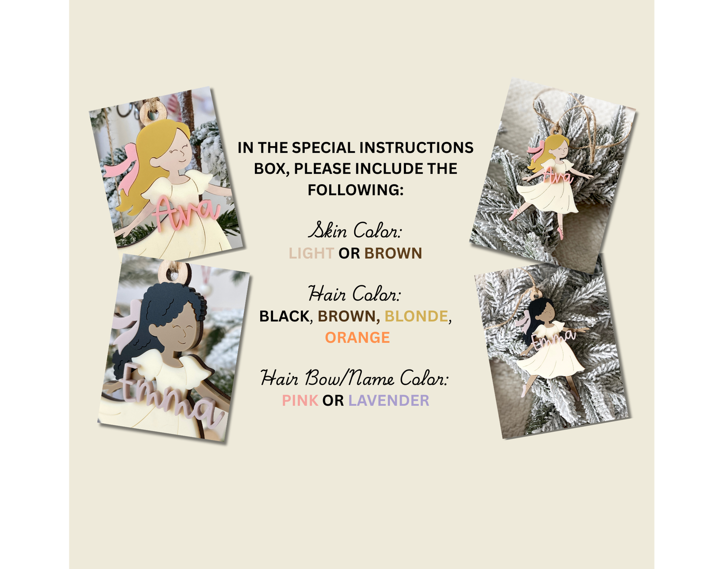 The Christmas Ballet – Personalized Dancer Ornament