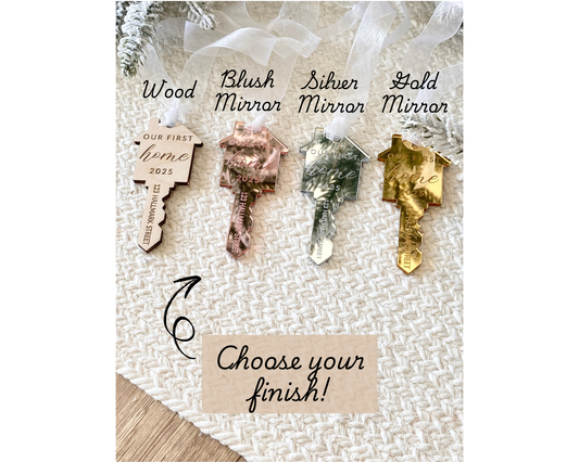 Our First Home – Personalized Key Ornament