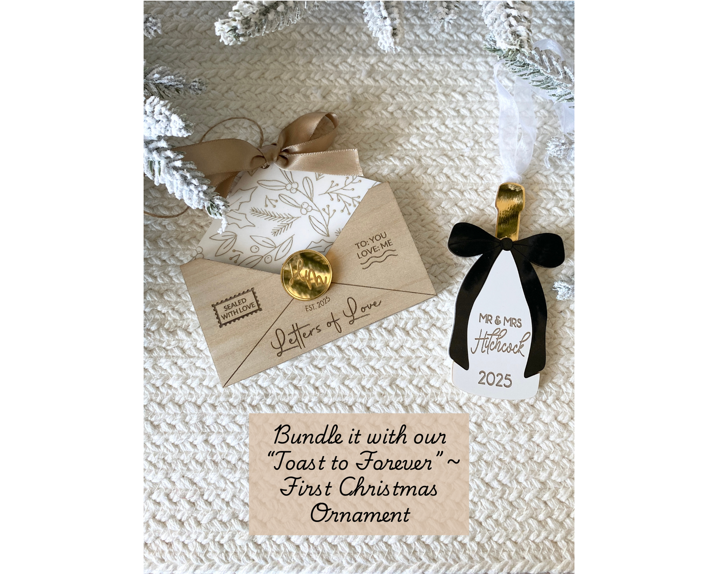 Letters of Love – Christmas Keepsake Ornament & Gift Card Holder