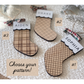 Classic Plaid Stocking Ornament + Tag