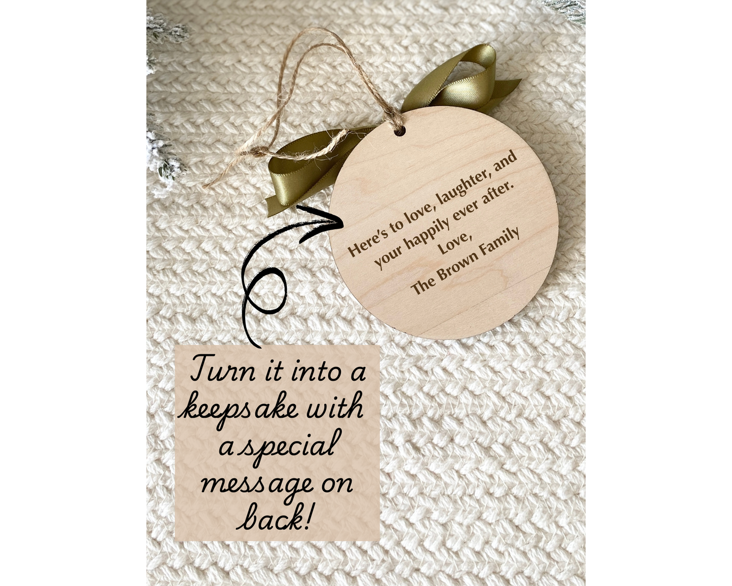 Mr. & Mrs. – Personalized Wedding Ornament