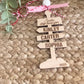 Santa Stop Here Ornament/Sign