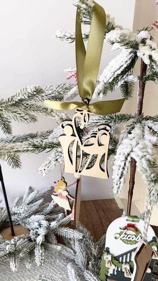 Holy Family – Wooden Nativity Ornament