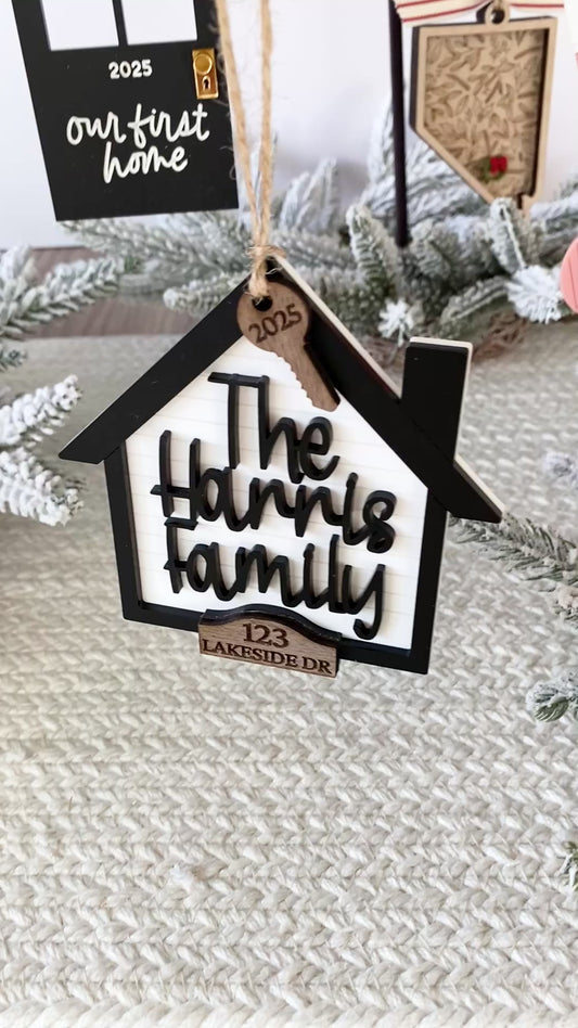 The Key to New Memories ~ New Home Personalized Ornament