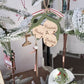Christmas Bells Family Ornament – Personalized Wooden Name Keepsake